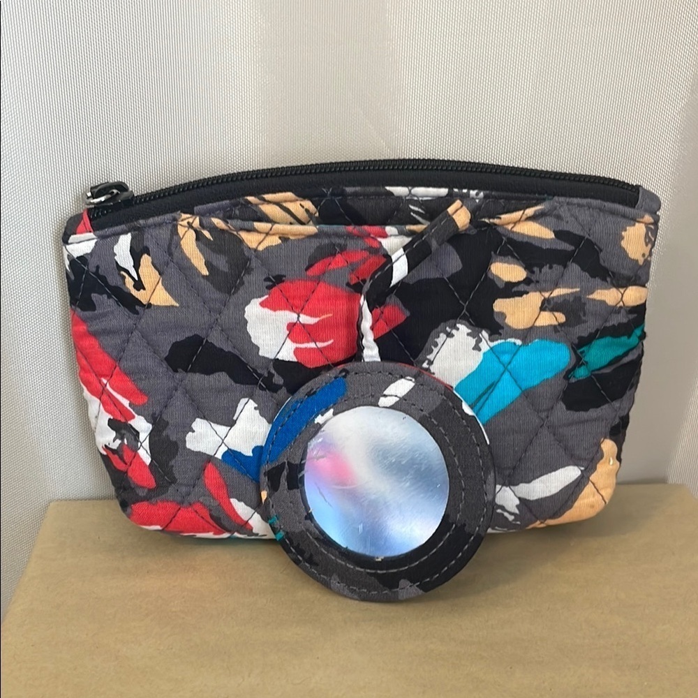Vera Bradley Black and Gray Toiletry Bag with Artistic Design - Picture 3 of 6